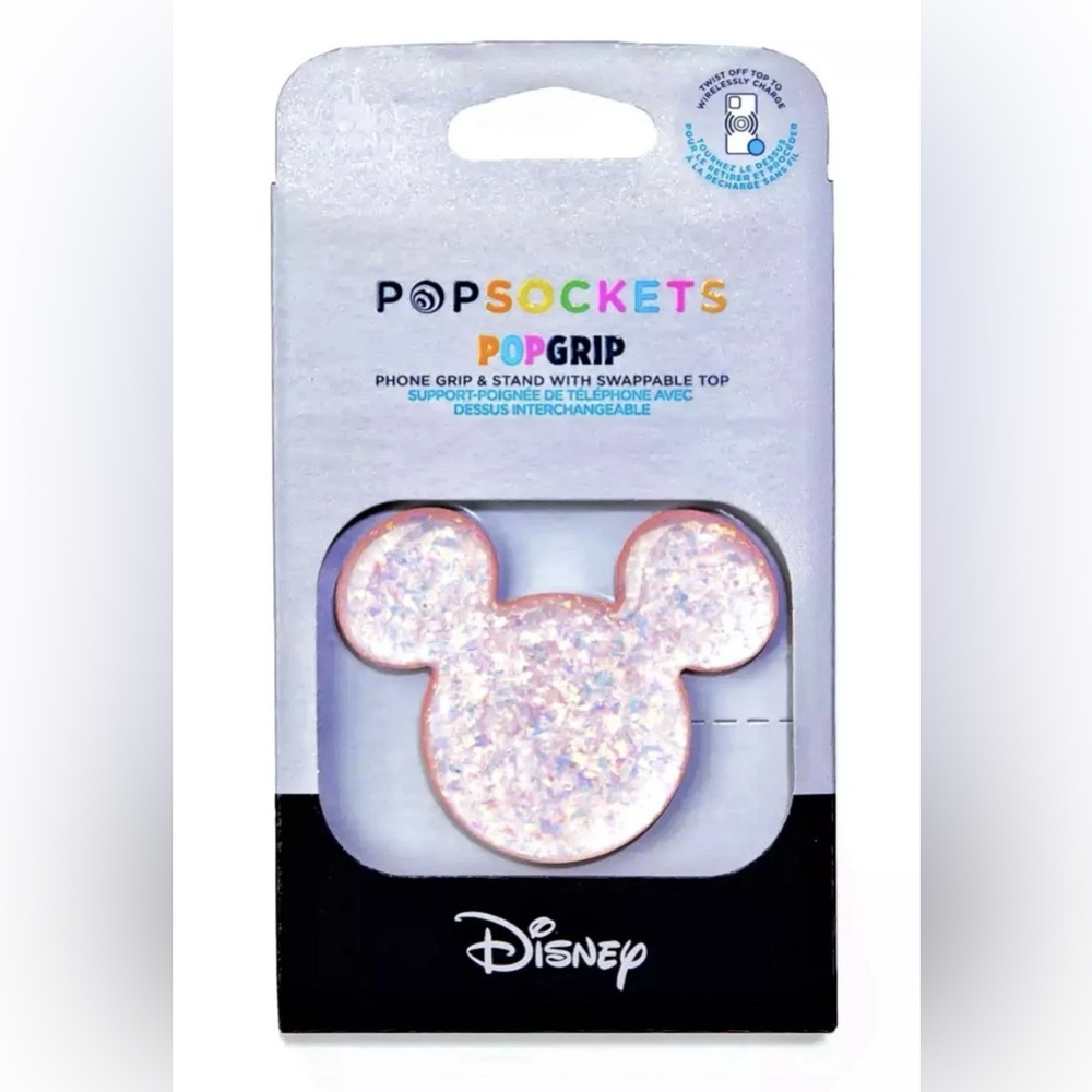 PopSockets Disney Mickey Mouse Ears Peach Piglet Pink Glossy PopSocket NIB